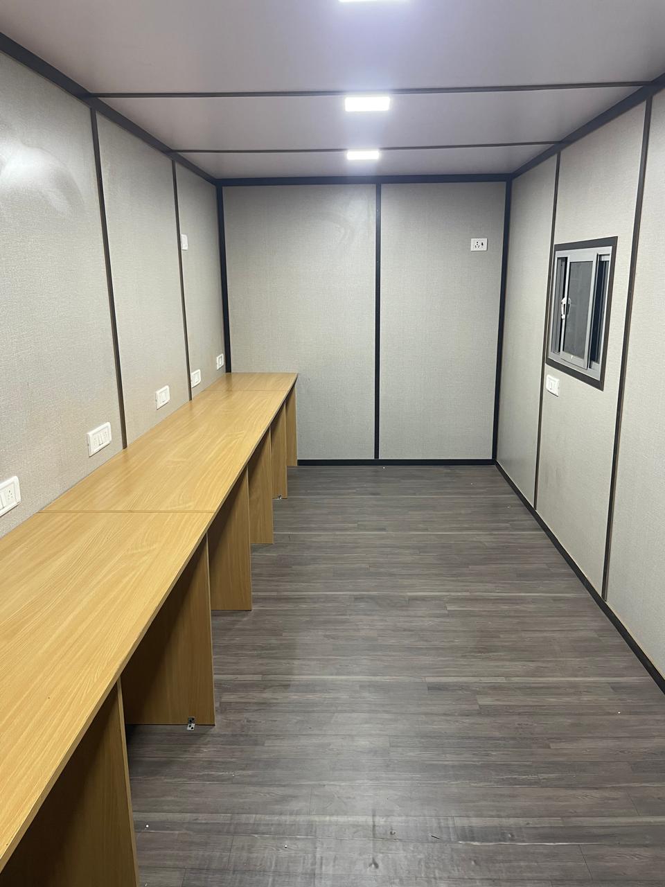 Container home in mountain setting